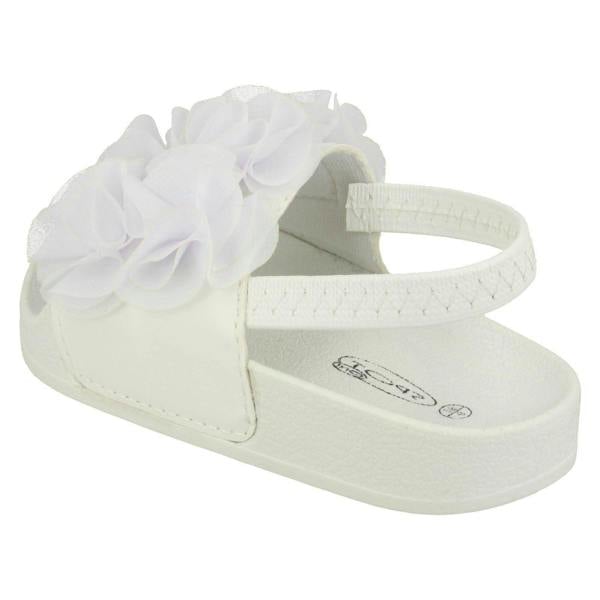 Spot On Girls Spot On Ruffle Vamp Sliders