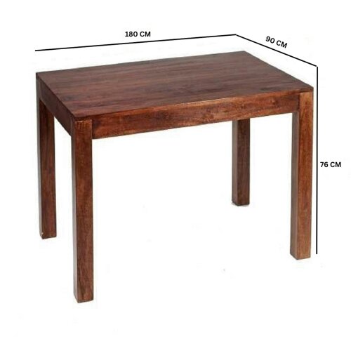 Wyld Haus Phuket 180cm Dark Mango Wood Large Dining Table