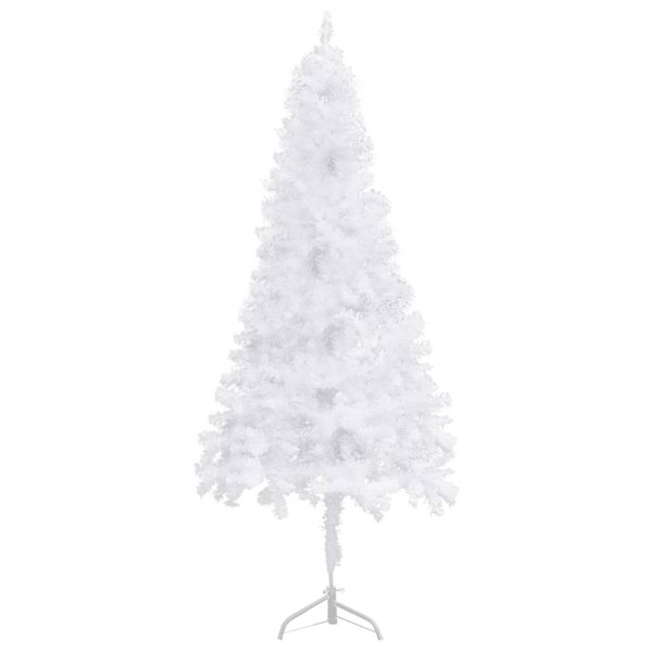 Berkfield Corner Artificial Christmas Tree White 240 cm PVC