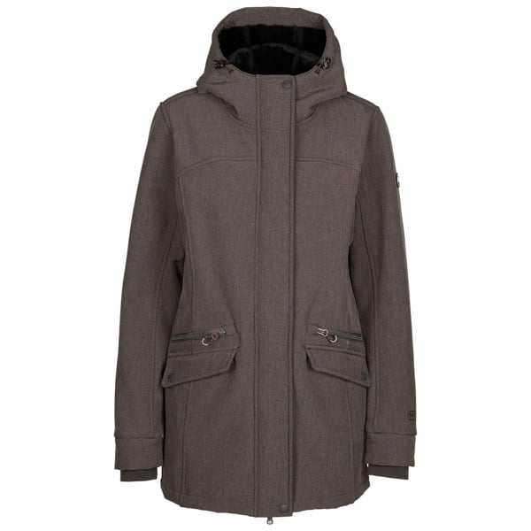 Trespass Women's Anza TP75 Soft Shell Jacket - Dark Grey Marl