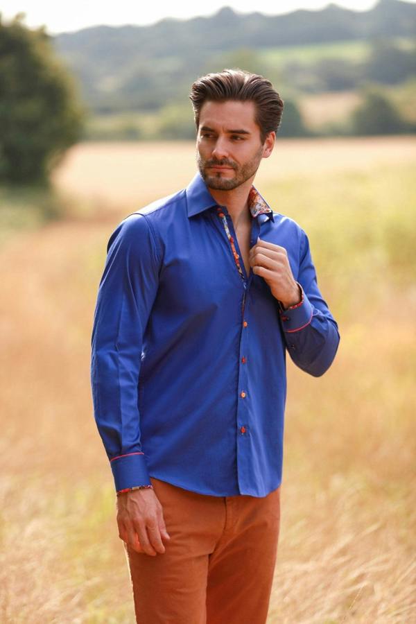 CLASSIC SIGNATURE PLAIN SHIRT - BEST SELLER – Premium Men's Patterned Shirt by Claudio Lugli | Bold Design, Tailored Fit, Best Printed Shirts