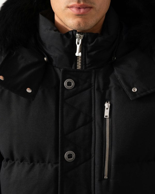 Moose Knuckles Original 3Q Jacket - Black With Black Shearling 305