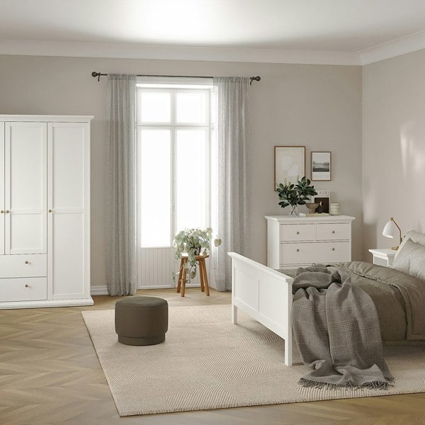 Furniture To Go Paris Chest of 4 Drawers in White