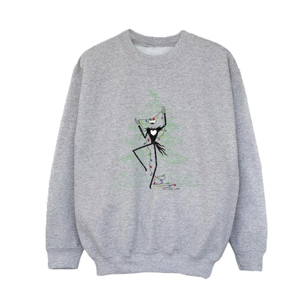 Disney Boys The Nightmare Before Christmas Tree Green Sweatshirt - Sports Grey