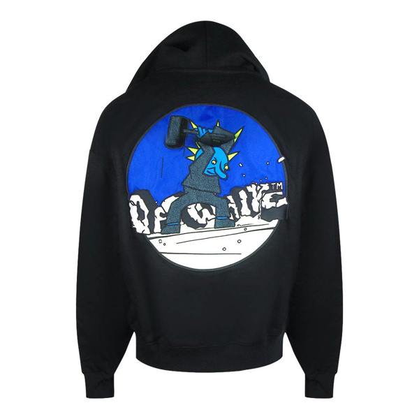 Off-White Hammer Skate Zip Hoodie Black