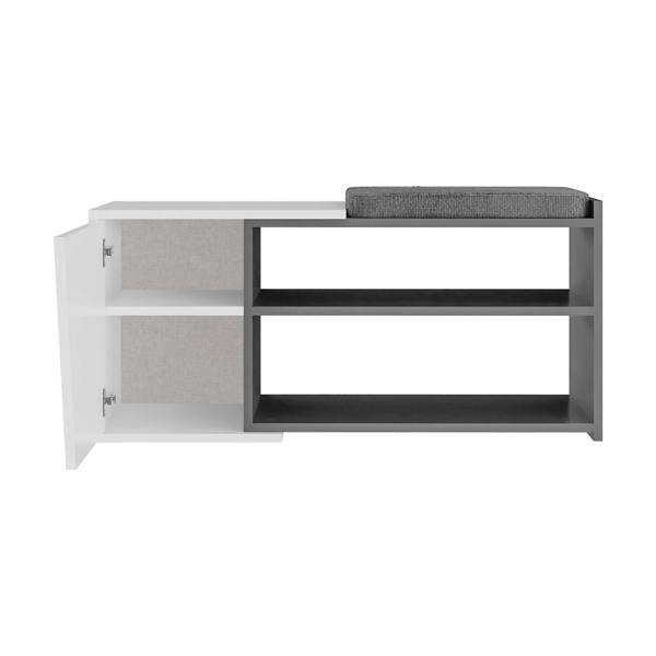 Decortie Modern Fiona Shoe Bench with Storage Space up to 6 Pair Shoes 104.6(W)cm
