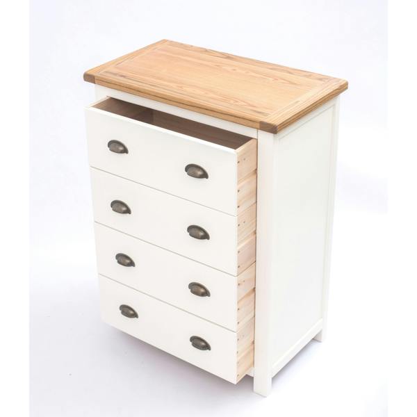 Cabinet Bits Lovere 4 Drawer Chest of Drawers Brass Cup Handle