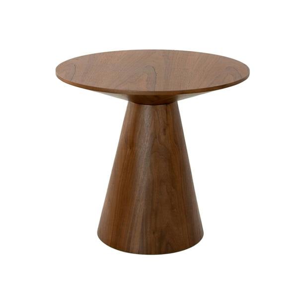 Angel Cerdá Round walnut corner table 2043
