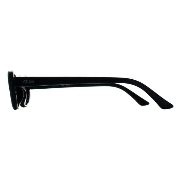 Atum Oval Womens Black Silver Smoke Noctis Sunglasses