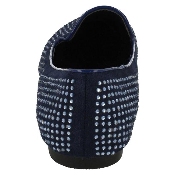 Spot On Ladies Spot On Gem Detailing Casual Shoes