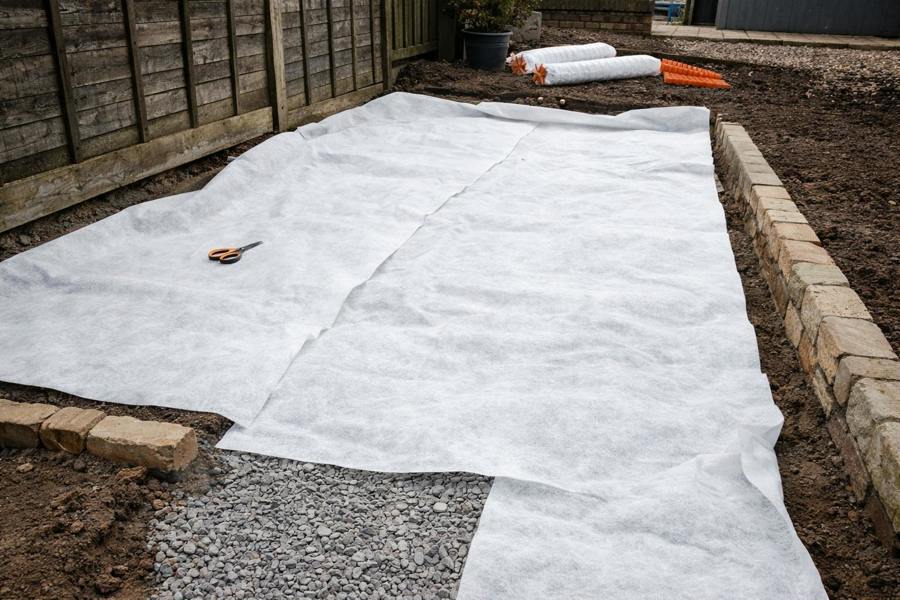 Spudulica Home & Garden 2.25m Wide 80gsm Non Woven Geotextile Fabric | Lightweight Drainage Membrane