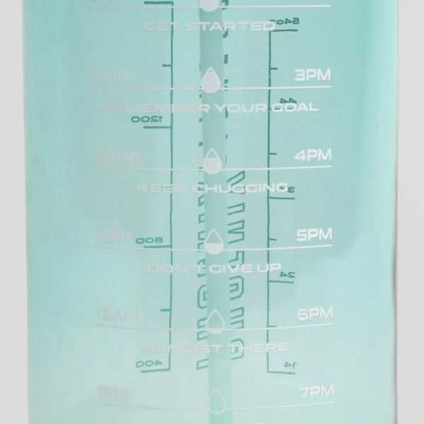 Phoenix Fitness 2L Motivational Water Bottle Green