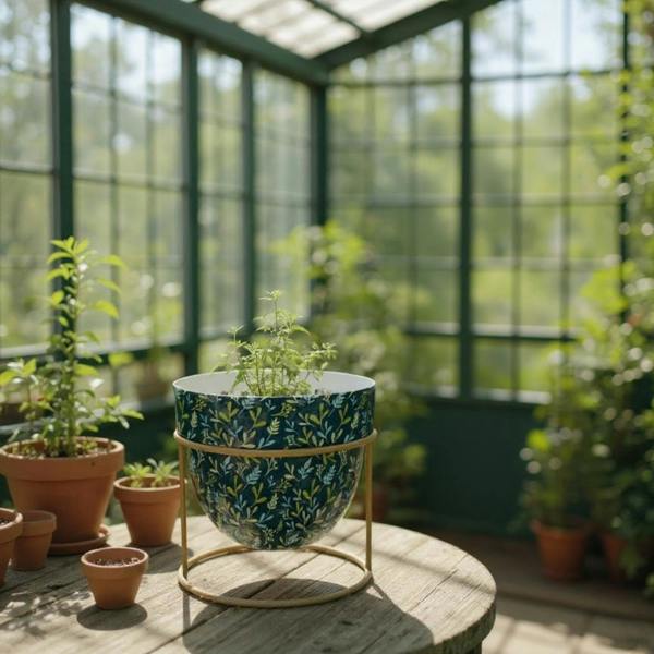 13CM PLANTER ON STAND