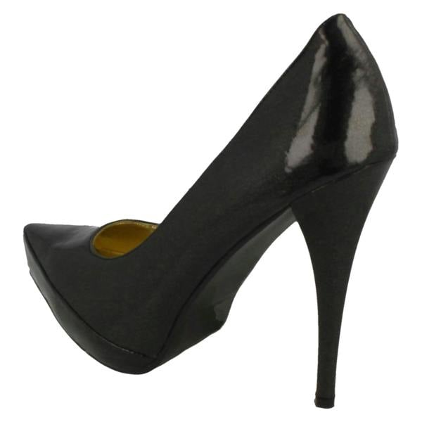 Spot On Ladies Spot On Pointed Toe Court Shoe