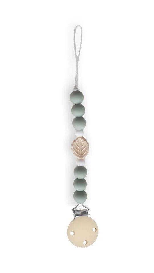 Chewies & More Chewies&more - Silicone Pacifier Teething Clip - Leaf