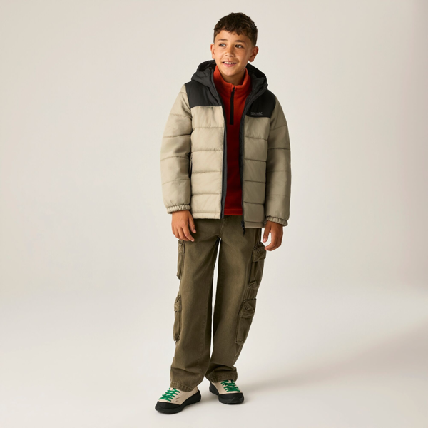 Regatta Kids Lofthouse Padded Jacket - Black/Abbeystone