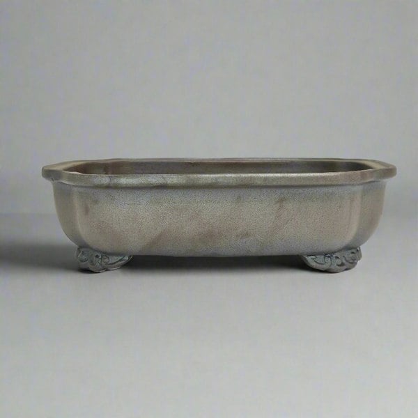 Yorkshire Bonsai 23cm Premium Unglazed Bonsai Pot | Rectangle | 23cm x 18cm x 7cm | Brown