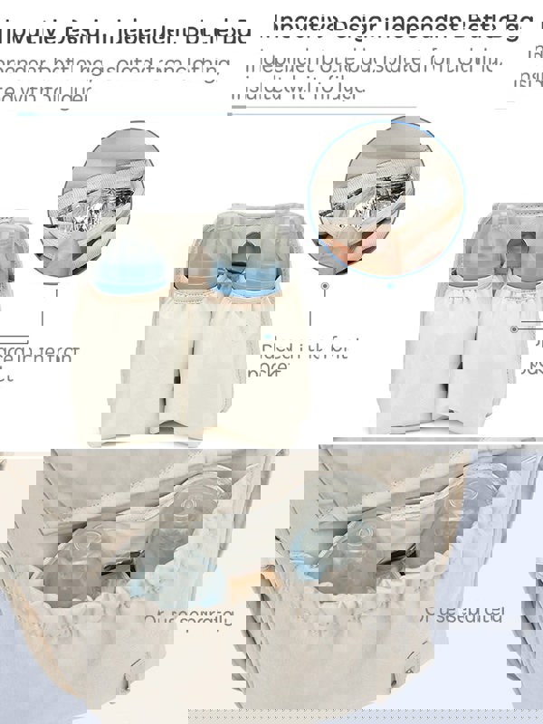 Anymom Mommy Baby Changing Bag Pink Backpack with USB Port