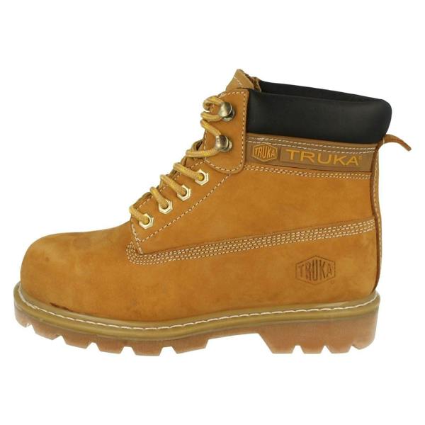 Truka Unisex Truka Lace Up Steel Toe Cap Boots WL02