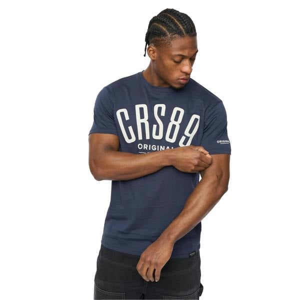 Crosshatch Mens Hallfell T-Shirt - Navy - 