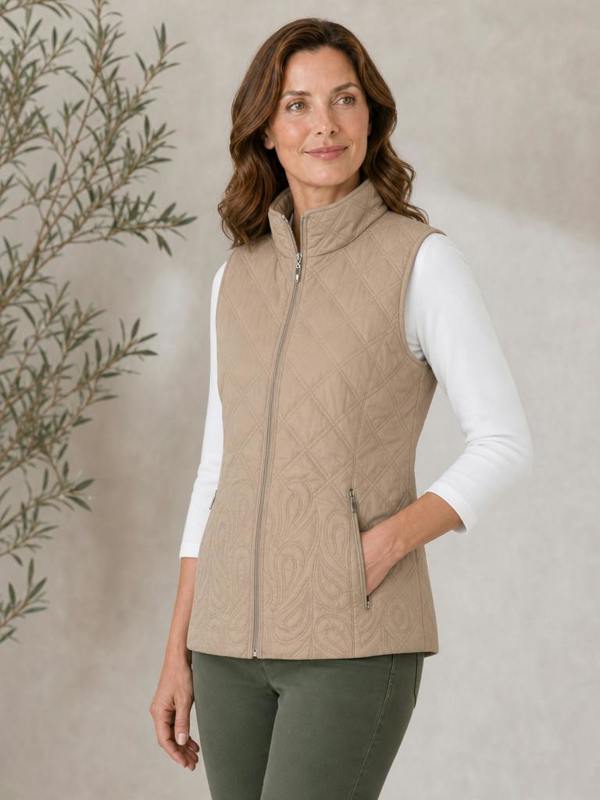 TIGI Paisley Border Gilet