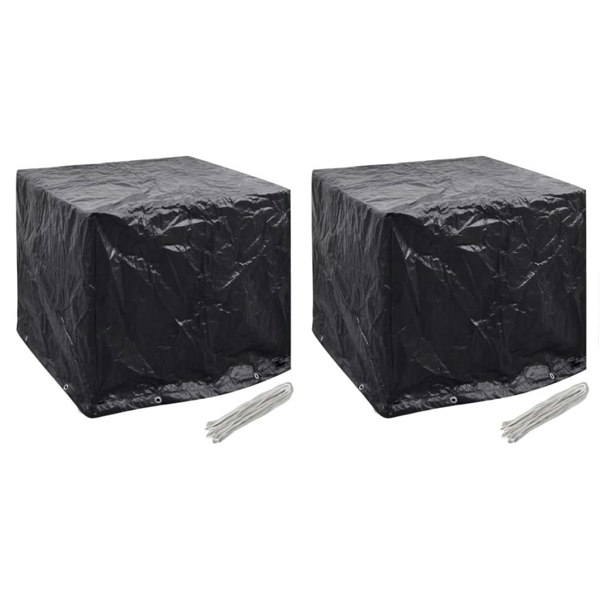 Berkfield Garden Water Tank Covers 2 pcs 8 Eyelets 116x100x120 cm