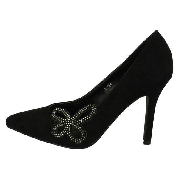 Anne Michelle Ladies Anne Michelle Court Shoes with Diamante Detail