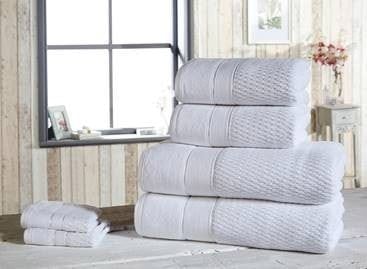 HomeSpace Direct Noble Velour 6 Piece Bath Towel Bale