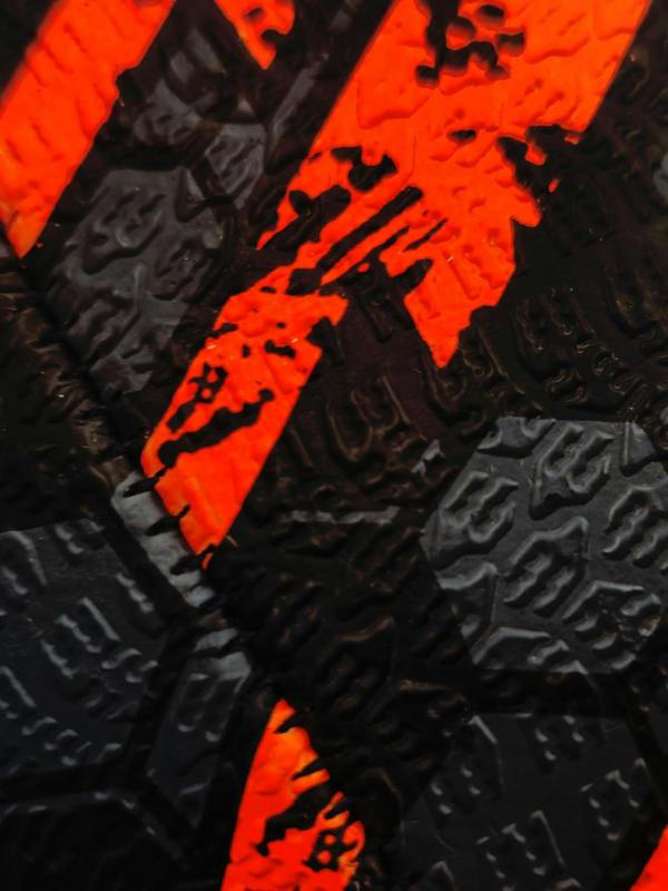 Street Rugby Ball – Black/Orange, Midi - Optimum