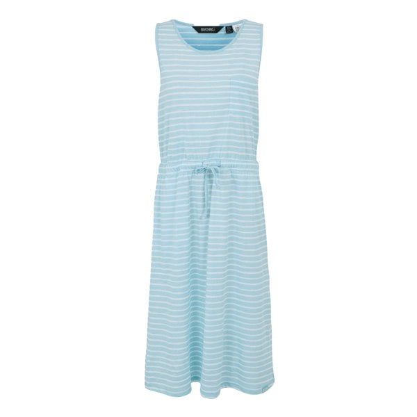 Regatta Womens/Ladies Ariena Painterly Stripe Casual Dress - Chambray Blue/White