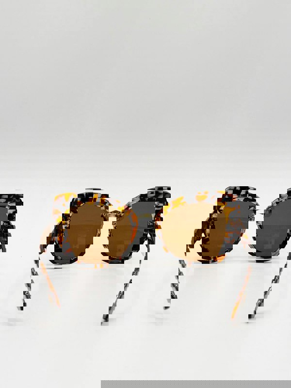 SVNX Oversized Cat-Eye Sunglasses in Tortoiseshell