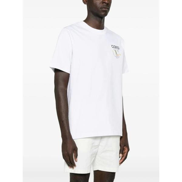 Casablanca Equipment Sportive Equipment Sportive Cotton T-Shirt   in  White