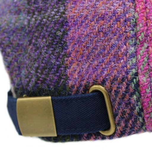 Heather Hats & Accessories Harris Tweed Baseball Trucker Cap, Cotton Lining, Outdoor Wear, Clover Pink