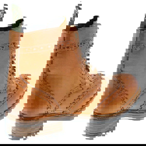 Frank James Camden Cleated Leather Lace Up Brogue Boots