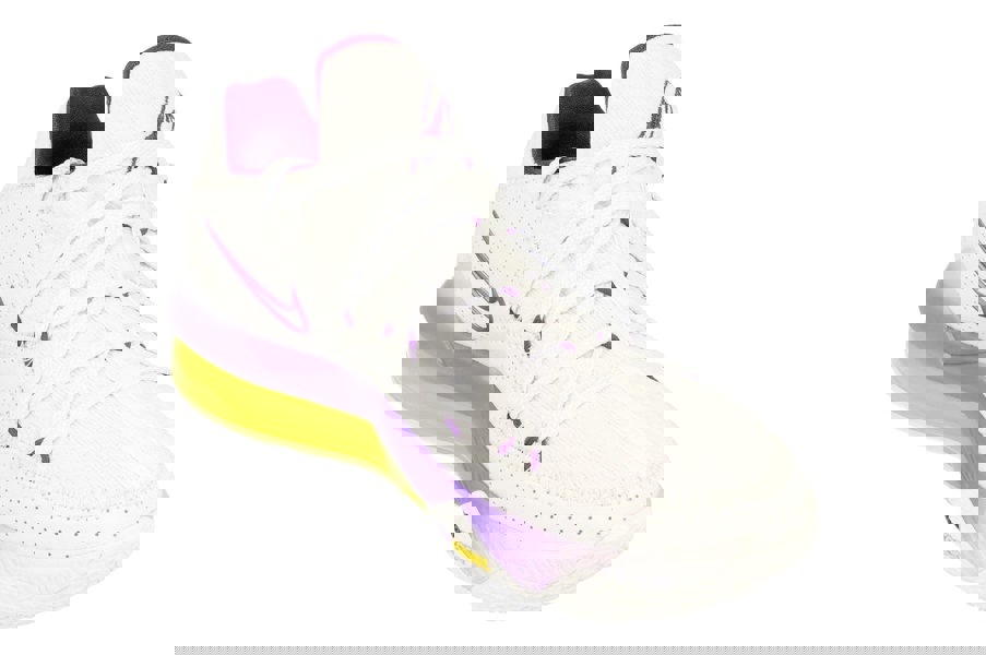 Nike Lebron Xvi Low Mens Basketball Trainers Cd5007  102 - White Voltage Purple 102 - Photo 3