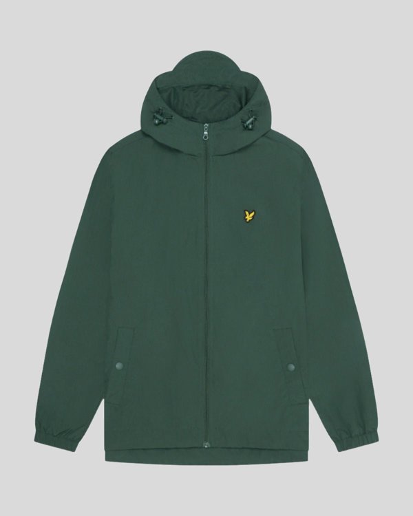 Lyle & Scott Zip Through Hooded Jacket - Argyle Teal