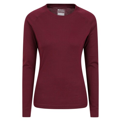 Mountain Warehouse Womens Talus Long-Sleeved Top - Berry - Berry - 100% Polyester