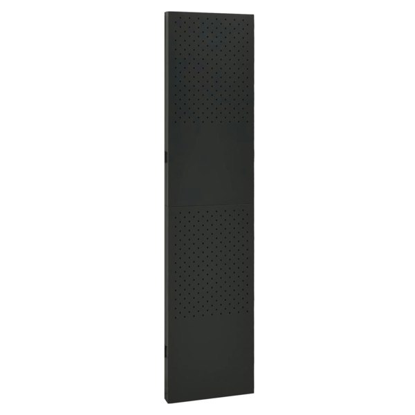 Berkfield 3-Panel Room Divider Black 120x180 cm Steel