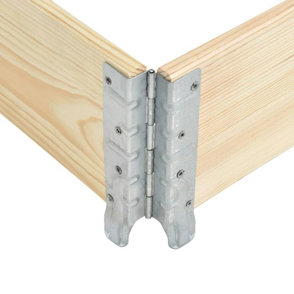 Berkfield Pallet Collar 100x100 cm Solid Pine Wood
