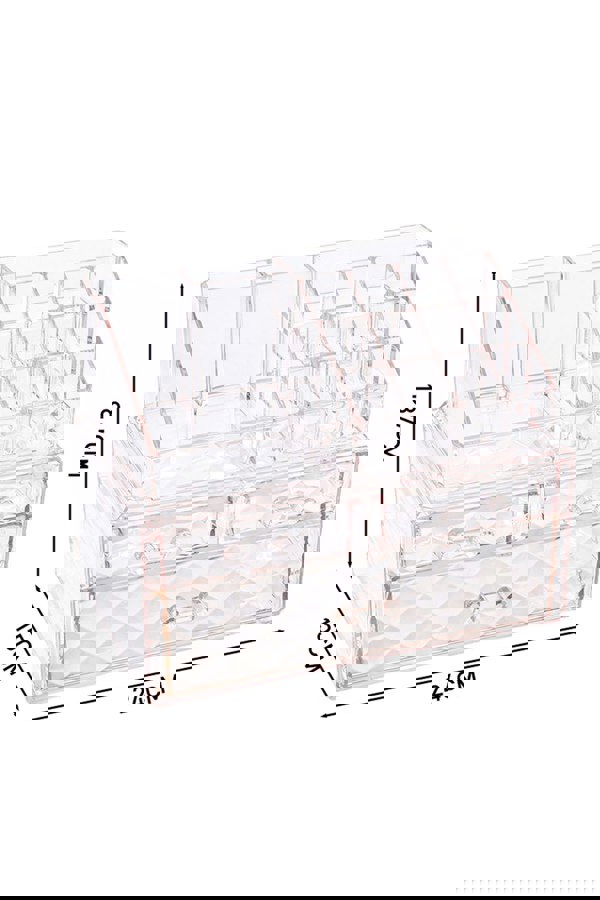 Living and Home Tiered Makeup Organizer Cosmetic Storage Case with Drawers