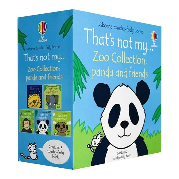 That's Not My Zoo Collection: Panda & Friends 5 Book Set (Elephant, Panda, Meerkat, Lion, Monkey)