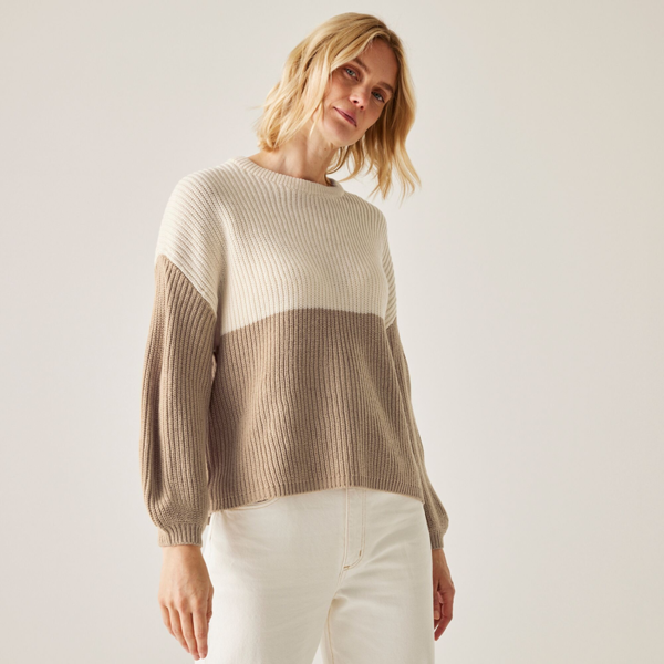 Regatta Womens/Ladies Kamaria Knitted Jumper - Light Vanilla/Barleycorn