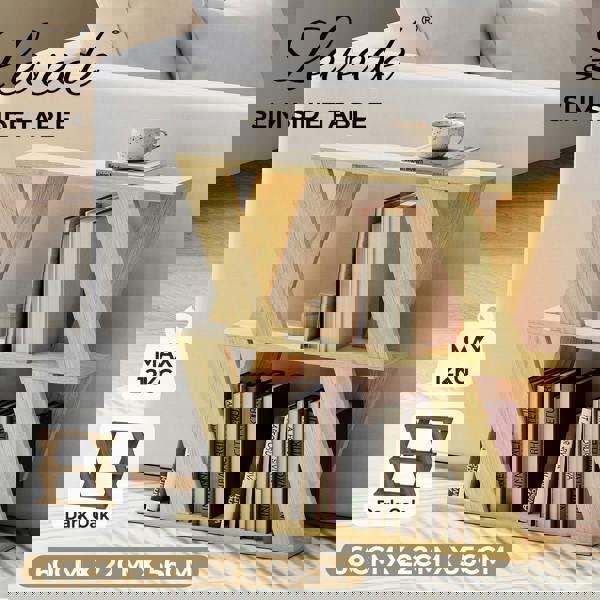 Levede Slim Side Table Modern Sofa End Bedside Table for Living Room Small Space