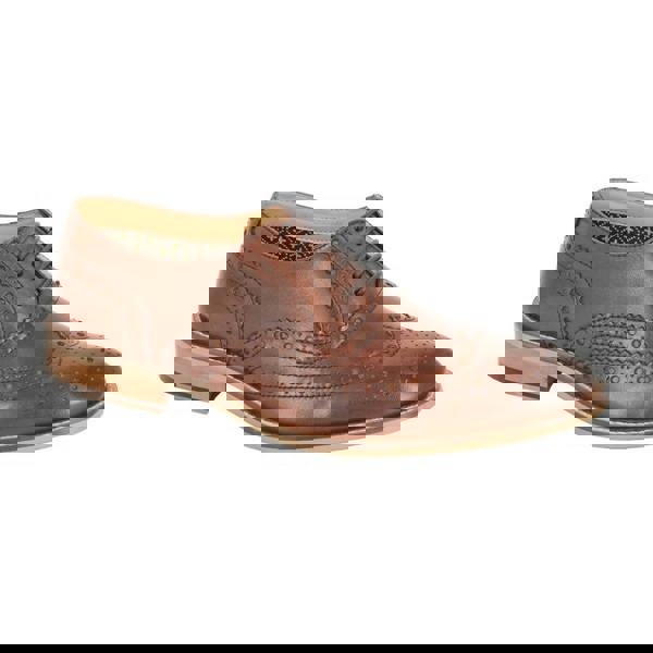 Roamers Mens Conker Leather Brogues - Brown