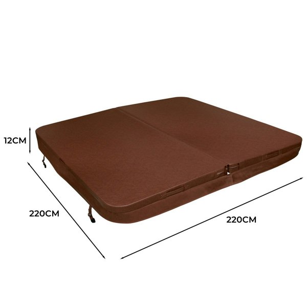 Jardi 2.2m Hot Tub Spa Cover – Brown