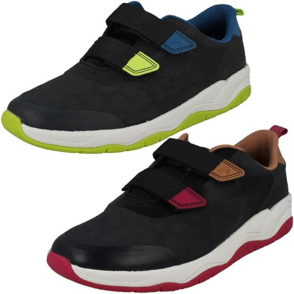 Clarks Childrens PLAY PRINTS By Clarks Big Cat Detailed Trainers Clowder Race
