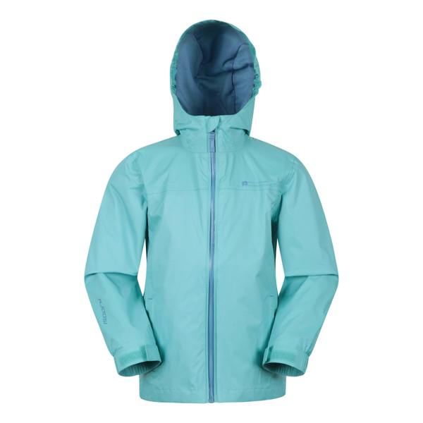 Mountain Warehouse Childrens/Kids Torrent Taped Seam Waterproof Jacket - Teal - 