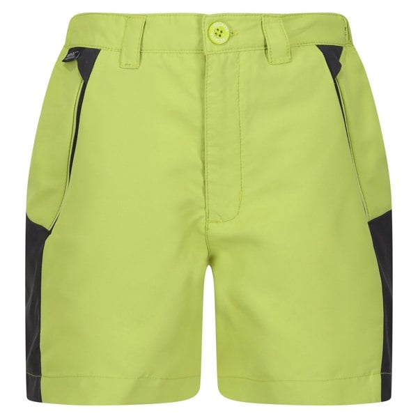 Regatta Childrens/Kids Sorcer Mountain III Shorts - Green Algae/Seal Grey