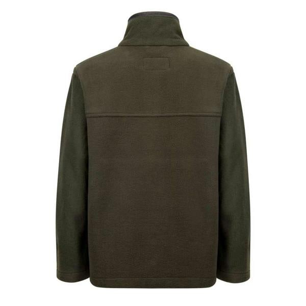 Dark Green Hoggs of Fife woodhall fleece jacket for kids with full length zip