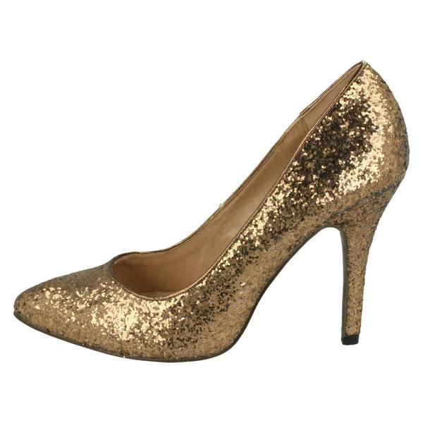 Anne Michelle Ladies Anne Michelle Glittery Court Shoe